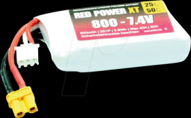 Li-Po battery, 7.4 V, 800 mAh