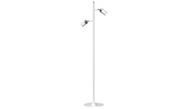 Lampa Podłogowa Joker White/Chrome 1Xgu10 Mlp7752 Milagro