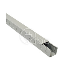 Korytko kablowe pełne perforowane TPD, 50x50x2000 mm, szare PVC, B08213