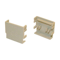 Hager KZN024 End Cap White For Phase Rail 4-Pin 1pc