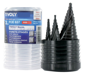 Wiertło Tivoly HSS 3 szt. Zestaw wiertła z powłoką TiAlN