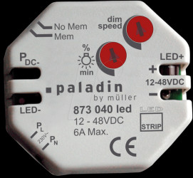 flush mounted dimmer - LED, 12 - 48 V DC