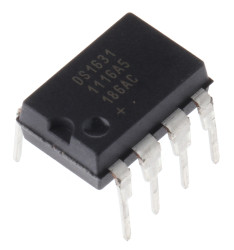 Czujnik temperatury Temperatura Szeregowy-I2C, SMBus -55 do +125 °C. ±0.5°C Otwór przezierny PDIP DS1631