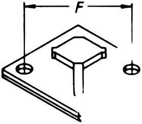 Helukabel TC 344A Podstawa montażowa przykręcany 93000-1000 stabilność termiczna przeźroczysty 1000 szt.