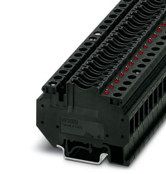 Złączka szynowa bezpiecznikowa Phoenix Contact poziomy: Pojedynczy 24 → 8AWGŚruba UK 6-FSI/C-LED24