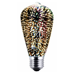 Żarówka LED E27 4W dekoracyjna srebna ST64