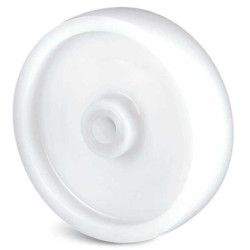 Kółko do wózka, Lite, Polipropylen, Biały, obc.: 50kg, śred.: 50mm, szer.: 22mm