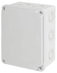 Puszka instalacyjna n/t ABS 190x150x80 biała IP65 PI.190X150X80