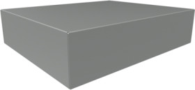 Steel enclosure, (L x W x H) 432 x 356 x 102 mm, gray (RAL 7046), 1441-40