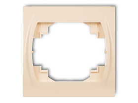 LOGO Ramka pozioma 1 pojedyncza beżowy 1LRH-1 KARLIK