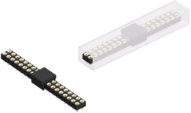 Socket header, 38 pole, pitch 2.54 mm, straight, MK220SMD38BSM