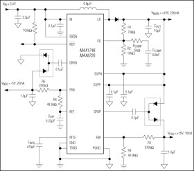 Triple-Output TFT-LCD DC-DC Converters