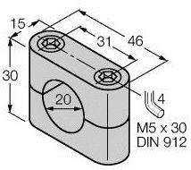 Turck 69464 Zacisk mocujący BS 20 1 szt.