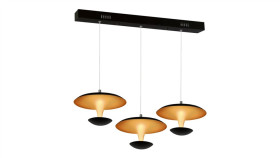 Lampa Wisząca Costa 3X12w Led Czarna Ml360 Milagro