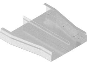 Redukcja kanału RKNd240/175H28 dwutorowa grubość blachy 1,0mm 522024 BAKS