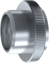 Press-in nut, M6, H 6.3 mm, outer Ø 10.54 mm, steel, galvanized, 002.14.061