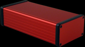 Aluminum enclosure, (L x W x H) 160 x 78 x 43 mm, red, IP54, 1455K1601RD