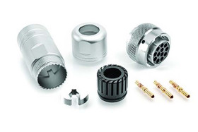 Złącze wielostykowe przemysłowe 10-pinowe Montaż na kablu Gniazdo Amphenol Industrial