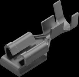 Faston plug, 6.35 x 0.81 mm, uninsulated, straight, 1217167-1