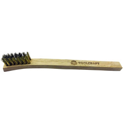 Toolcraft TO-5796093 Spark Plug Brush Brass Wire 200 mm Wood Handle
