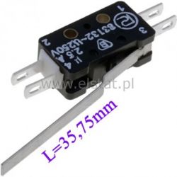 Przełącznik krańcowy dżwignia L=35,75mm ( boczne)