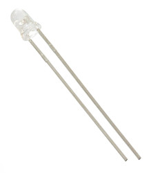 LED, THT, pomarańczowa/zółta, 2-Pin, 2,4 V, 45°, Lite-On