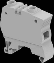Terminal block, screw connection, 0.5-25 mm², 2 pole, 76 A, 8 kV, gray, 1SNK512010R0000