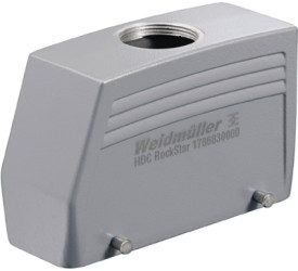 Grommet housing, size D64, die-cast aluminum, M32, straight, cross bow locking, IP65, 1786830000