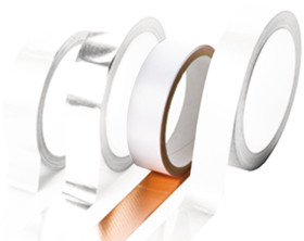 Taśma metalizowana szerokość 12mm Taśma miedziana grubość folii 0.038mm Hi-Bond wytrzymałość termiczna +130°C Brak 3,5