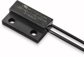 Reed switche, black, Surface mounting, 1 Form A (N/O), 10 W, 200 V (DC), 0.5 A, 59140-1-S-02-A