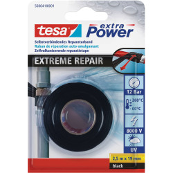 teas 56064-00003-00 Extreme Repair Tape 2.5m x 19mm Waterproof Silicone