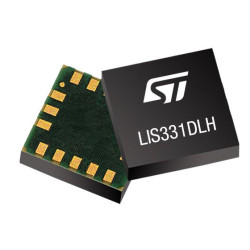 LIS331DLHTR 3-axis digital accelerometer, ultra low power operational modes, advanced power saving, smart sleep to wake-up funct