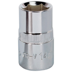 Sealey SP1214 Walldrive® Socket 14mm 1/2"sq Drive Fully Polished