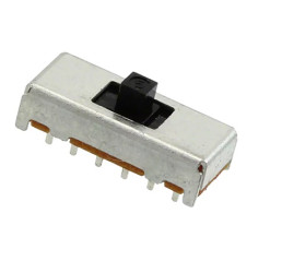 Przełącznik suwakowy, 4P12T, THT, 10 mA, Nidec Components