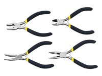 UM124.01 Komplet szczypiec uniwersalnych, mini: szczypce, obcinaczki. kombinerki - komplet 4 sztuk