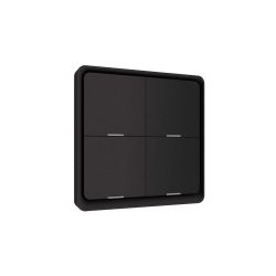 Czarny Pilot Zigbee 4 kanały obsługa 12 scen Tuya Sterownik scen