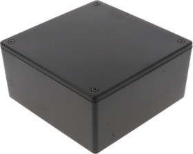 ABS enclosure, (L x W x H) 123 x 123 x 57 mm, black (RAL 9005), IP54, 1591XXUBK
