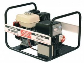 Agregat prądotwórczy 3-fazowy synchron 5kVA 4kW 7,2A IP23 Honda GX270 auto reg nap (AVR) rozr + aku FH 6000 RE