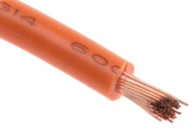 Kabel trzynormowy, dł. 100m 2,5 mm², 30 A, 1 kV DC, 600 V AC, Maks. +105C Pomarańczowy Zgodność z trzema normami, RS