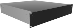 Aluminum enclosure, (L x W x H) 89 x 422 x 457 mm, black (RAL 9005), IP32, RM2U1918SBK