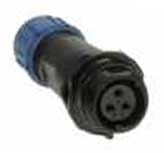 SPP1311-3GZ Gniazdo 3 pin na kabel (4-6.5mm) okrągły, zakręcany, wodoodporny - gwint zewnętrzny