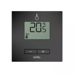 Regulator temperatury LPW-21 Exta Life prosty 230V czarny bezprzewodowy