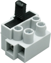 Connection terminal, 2 pole, 2.5 mm², clamping points: 1, gray, screw connection, 10 A, 503 SI/2 DS