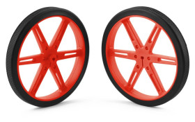 Pololu Wheel 80×10mm Pair - Red