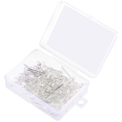 TRU COMPONENTS TC-11441744 LED wired Cold white Circular Water clear 30° 20mA