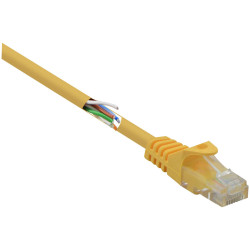 Renkforce RF-5224648 CAT 5e RJ45 patch cable yellow 0.15 m halogen-free