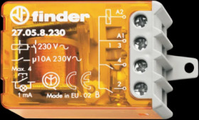 Current-surge relay, 1 Form A (N/O), 10 A, 110 V, 27.05.8.230.0000