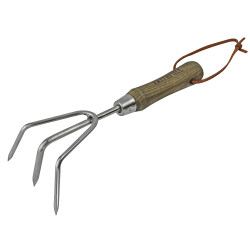 Faithfull FAIPRESHCUL Prestige Stainless Steel Hand Cultivator Ash Handle