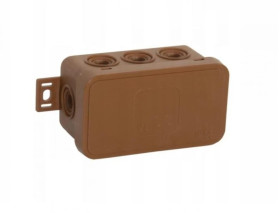 Puszka hermetyczna N/T IP54 89x42x38mm brązowa