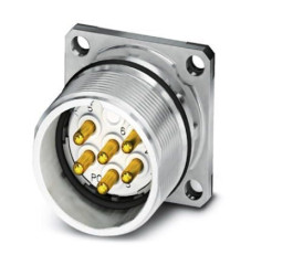 Złącze wielostykowe przemysłowe 9-pinowe M23 Montaż przedni Wtyczka Phoenix Contact